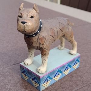 Jim Shore Pit Bull Figurine